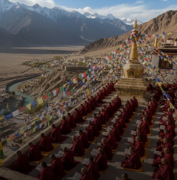 Ladakh: Living Buddhism & Ancient Monasteries Ladakh isn't just landscapes—it's one of the last places where Tibetan Buddhist culture thrives unchanged. Wake up to monks chanting at dawn, spin prayer wheels with pilgrims who've walked for days, and understand why this "Land of High Passes" became the guardian of spiritual wisdom.