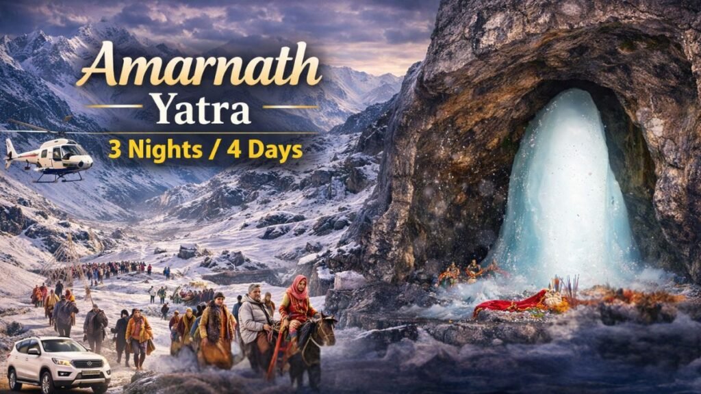 Amarnath Yatra Package from Srinagar – 3 Nights / 4 Days
