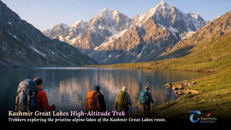 High-altitude campsite during the Kashmir Great Lakes trek