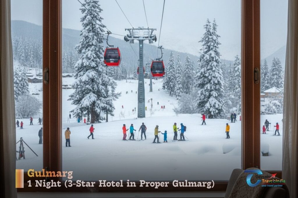 Gulmarg’s snow slopes and the famous Gondola